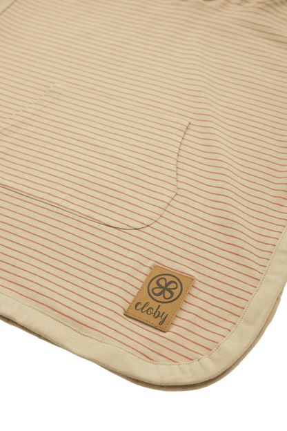 Cloby UV-Poncho – Sandy Beach/Peanut Brown 3–5 Jahre – – MamaMilla