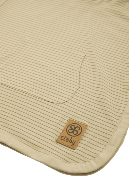 UV-Poncho – Sandy Beach/Olivgrün 1–3 Jahre – – MamaMilla