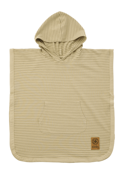 UV-Poncho – Sandy Beach/Olivgrün 1–3 Jahre – – MamaMilla