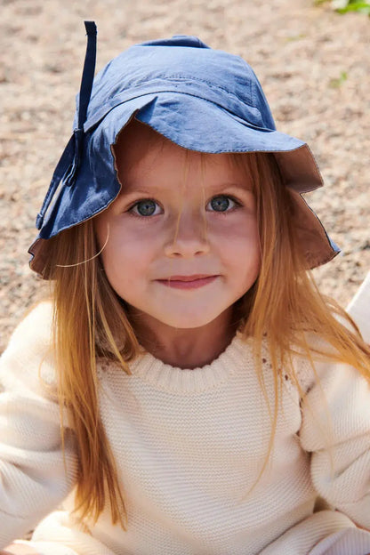 Copenhagen Colors - Bio-Wende-Sommerhut - Marinebeige - Sonnenhut - MamaMilla