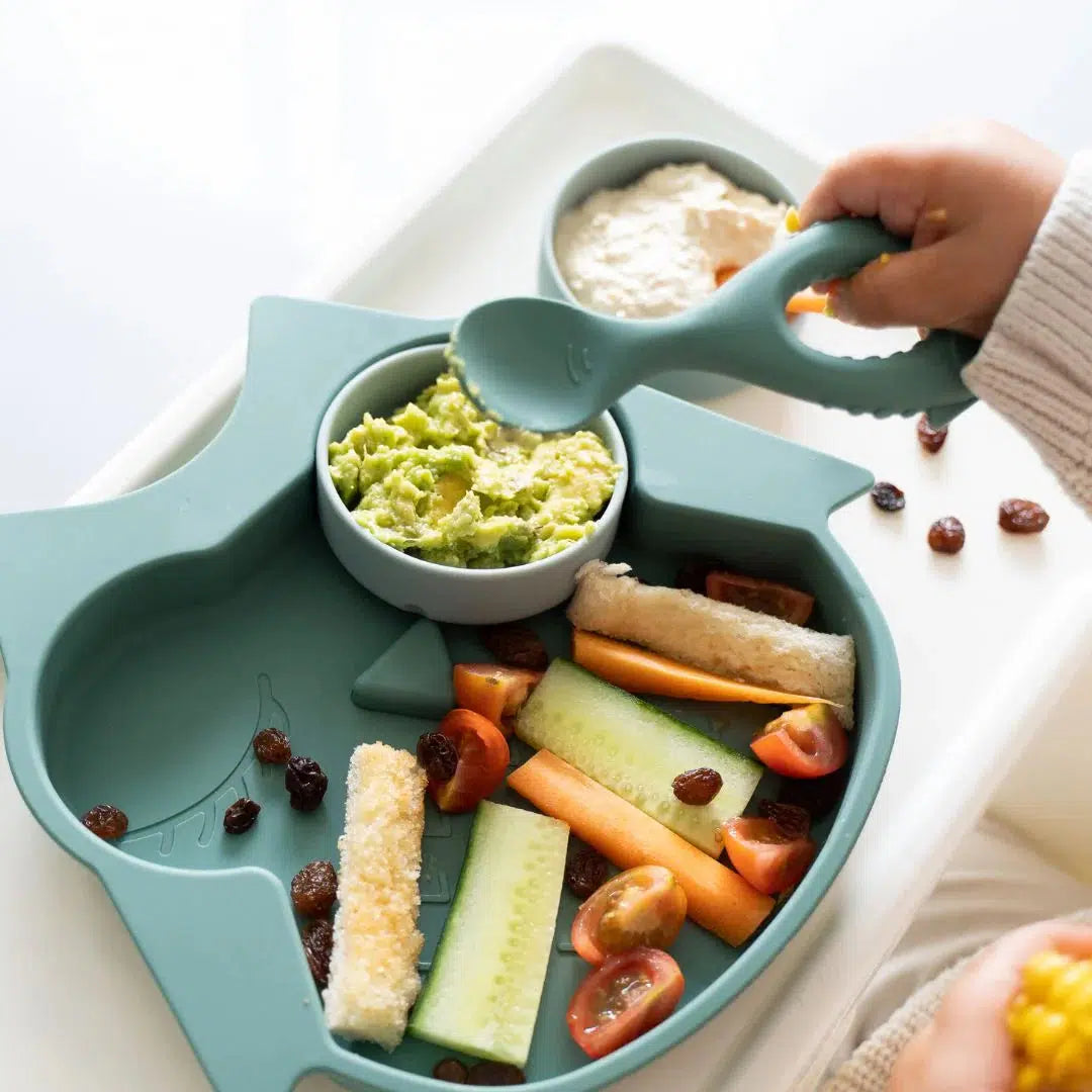 Tidy Tot Silikonlöffel mit Griff – 2 Stück – Besteck – MamaMilla