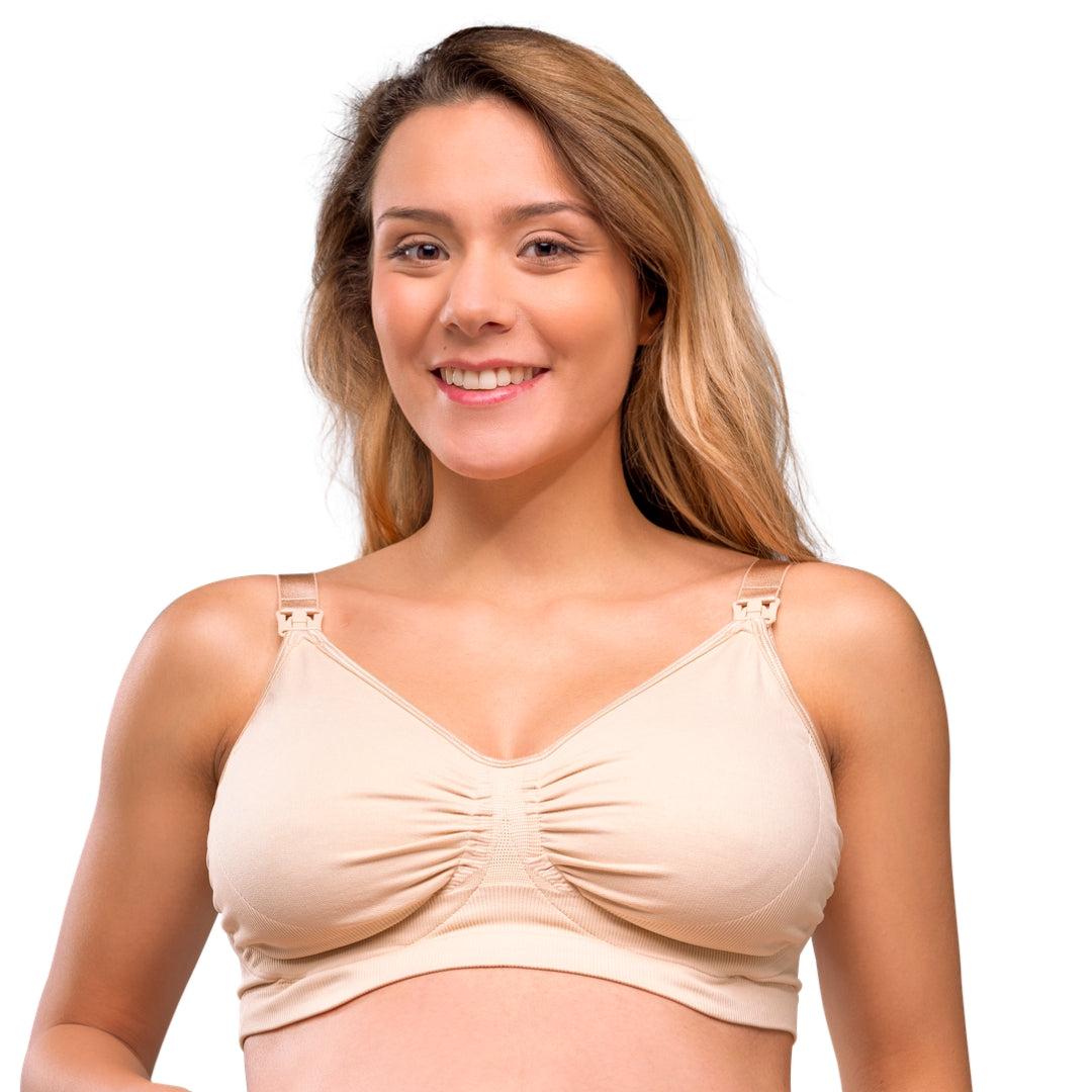 Carriwell Still-BH mit Gel-Bügeln – Ohne Polsterung – Nude – Stillkleidung – MamaMilla