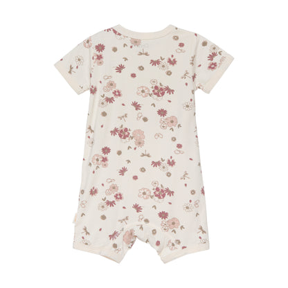 Celavi Overall mit kurzen Ärmeln – Blumenmuster – Rose Cloud – Overall – MamaMilla