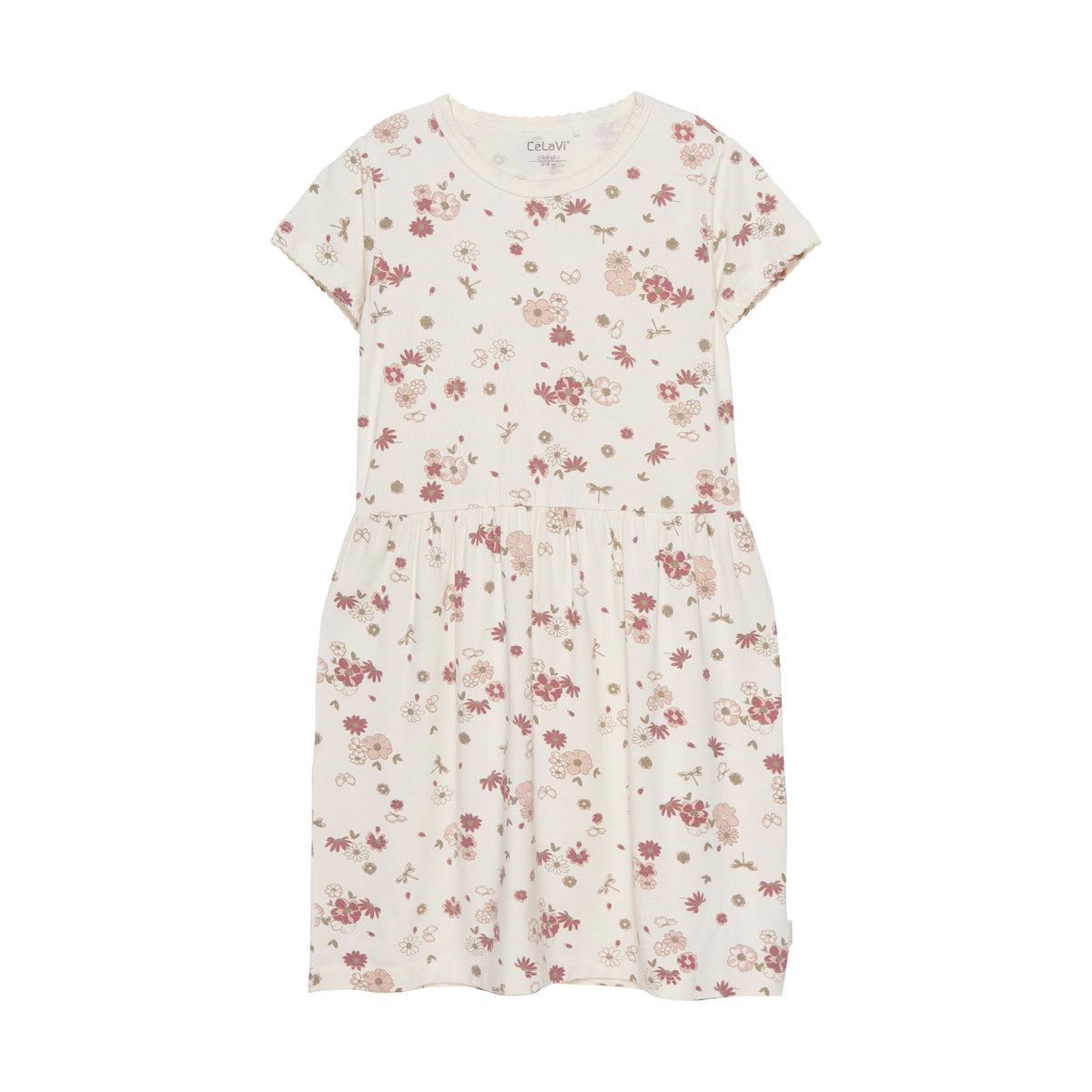 Celavi-Kleid aus Bambus – Blumen – Rosenwolke – Kleid – MamaMilla