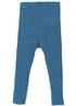 Dünne Wollleggings aus Merinowolle – Taubenblau – Disana Bio-Babykleidung