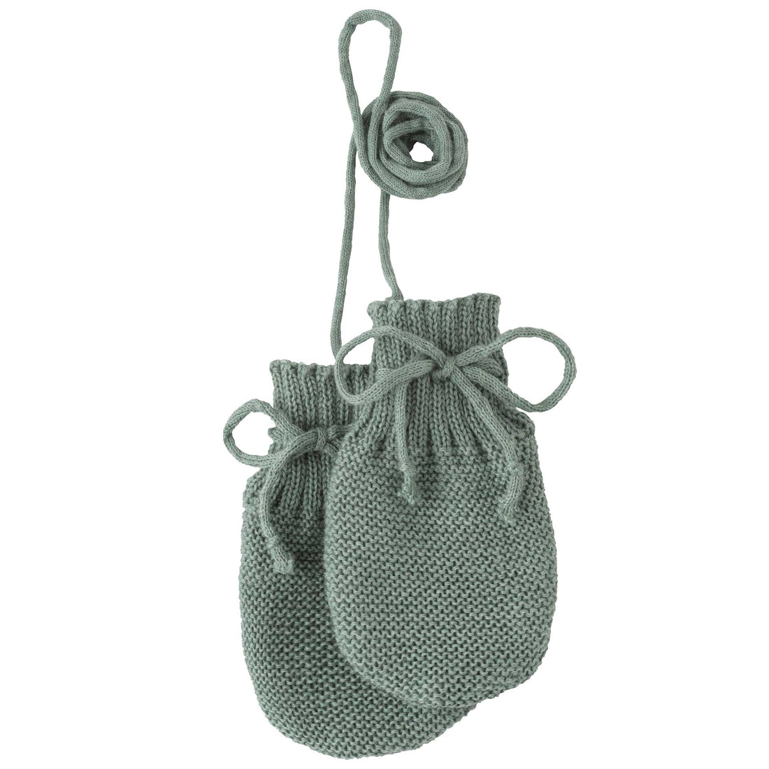 Gestrickte Fäustlinge für Babys aus Merinowolle – Jade – Disana Bio-Babykleidung