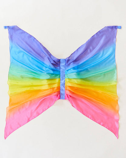 Sarahs Seiden-Regenbogenflügel aus Seide – für Feen-Verkleidungsspiele – MamaMilla
