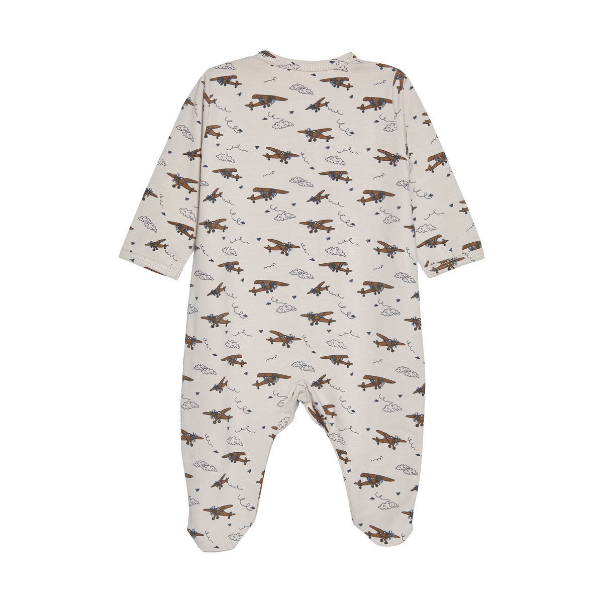Fixoni Overall/Nachtanzug mit Füßen – Flugzeuge – India Ink – Overall – MamaMilla