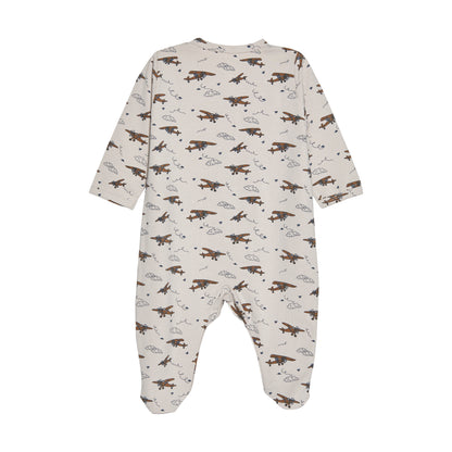 Fixoni Overall/Nachtanzug mit Füßen – Flugzeuge – India Ink – Overall – MamaMilla