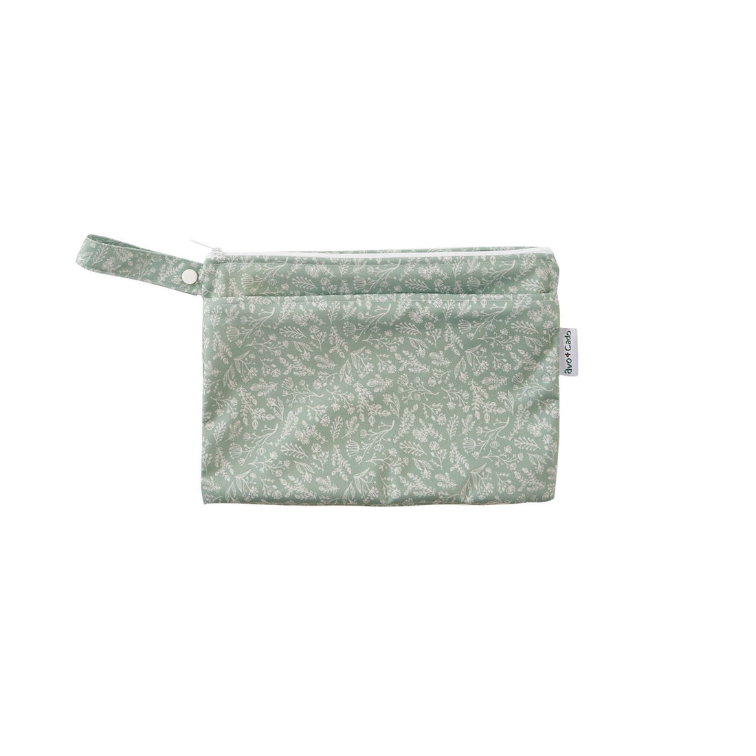 avo+cado Wetbag klein mit zwei Fächern und Hank – Kräuter – Wetbag klein – MamaMilla