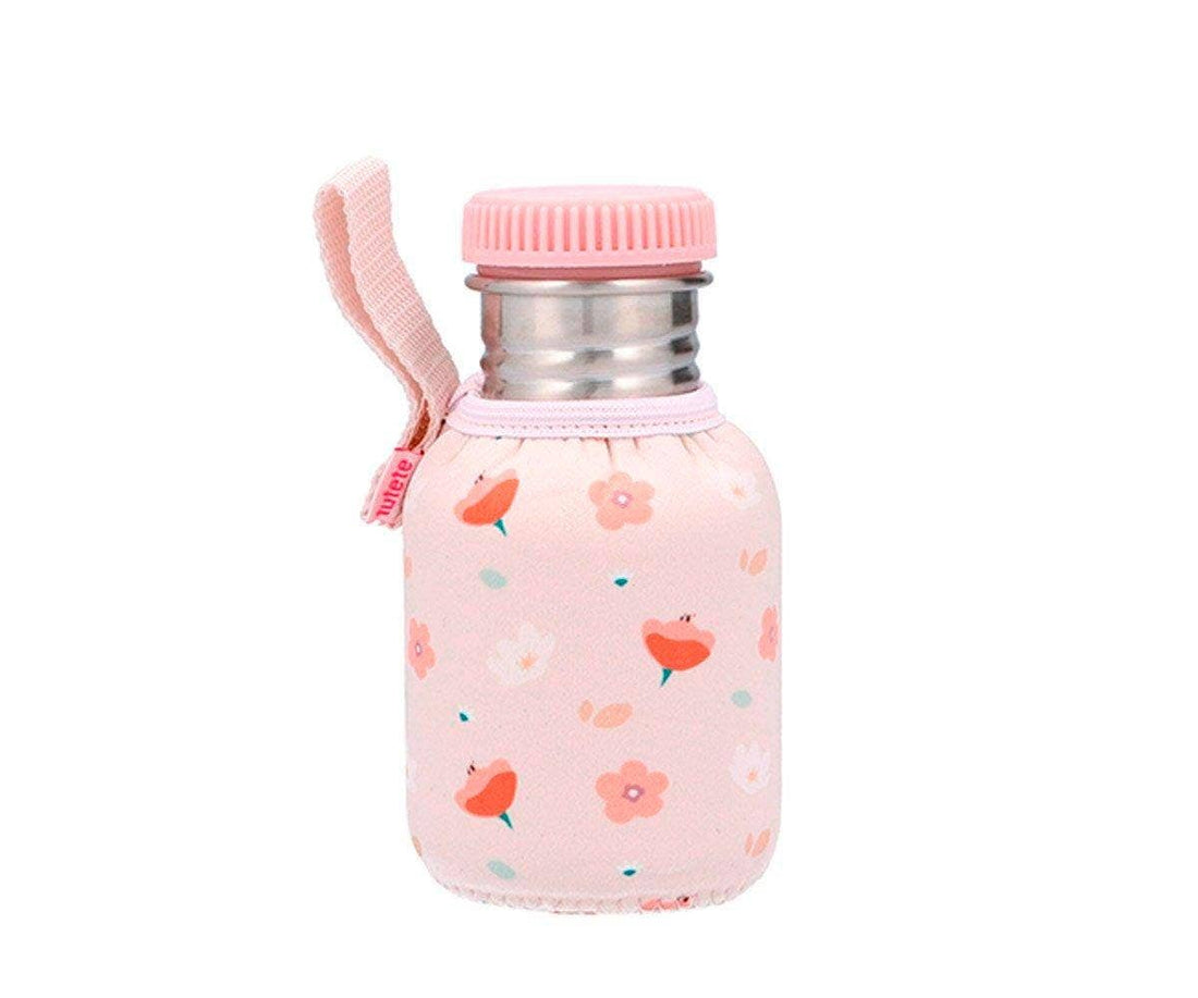 Tutete Neoprenhülle für BLAFRE und TUTETE 300 ml/350 ml – Little Garden – Neoprenhülle – MamaMilla