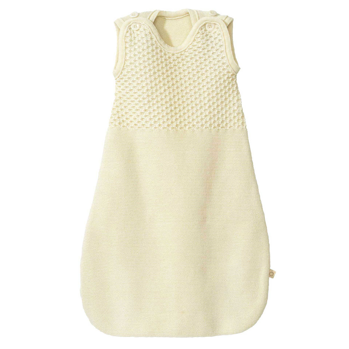 Ärmelloser Schlafsack aus Merinowolle – Natur – Disana Bio-Babykleidung