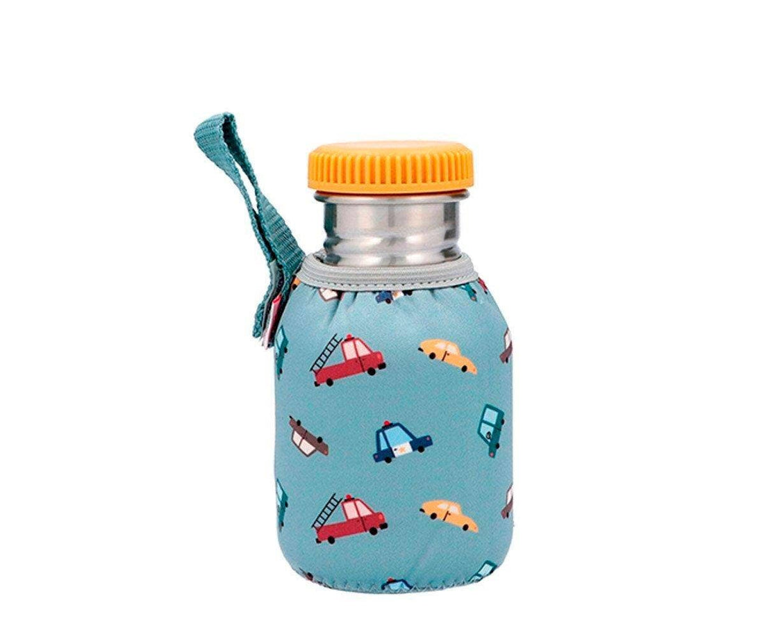 Tutete Neoprenhülle für BLAFRE und TUTETE 300 ml/350 ml – Vintage Cars – Neoprenhülle – MamaMilla