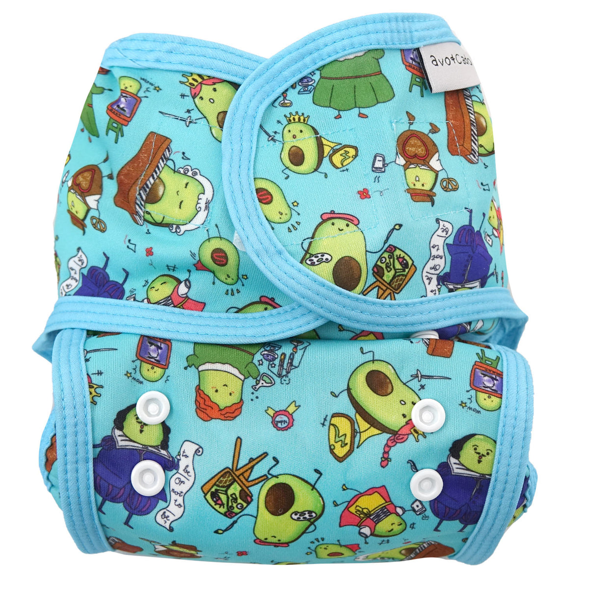 avo+cado Sprossenhülle in Einheitsgröße (Klettverschluss) – Funky Pineapples, Groovy Whales, Happy Turtles, Jungle Leaves, Avocado Heroes – – MamaMilla