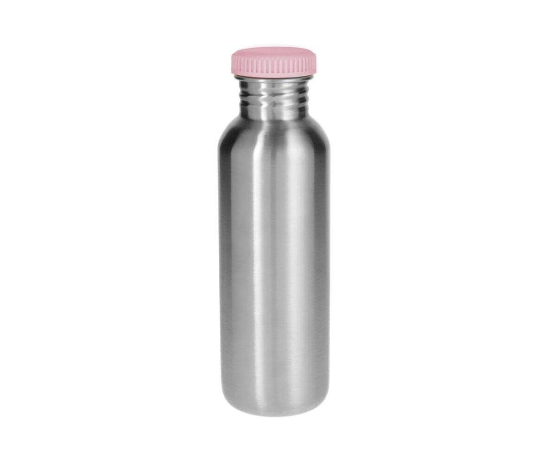 Schnabeltrinkflasche aus Edelstahl – 750 ml – Pink Basic – Trinkflasche aus Stahl – MamaMilla