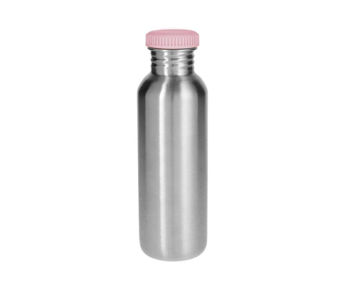 Schnabeltrinkflasche aus Edelstahl – 750 ml – Pink Basic – Trinkflasche aus Stahl – MamaMilla