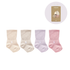 STUCKIES-Socken für Neugeborene mit nahtloser Spitze und „Stay on“ – 4er-Pack – Blossom – Socken – MamaMilla