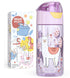 BEARFOOT Leichte Trinkflasche mit Griff und einfacher Öffnung – 450 ml – Lama – Kunststoff-Trinkflasche – MamaMilla