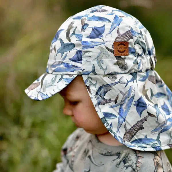 Mikk-line Sonnenhut mit Schirm und Nackenschirm – Meerestiere – Metall – Sonnenhut – MamaMilla