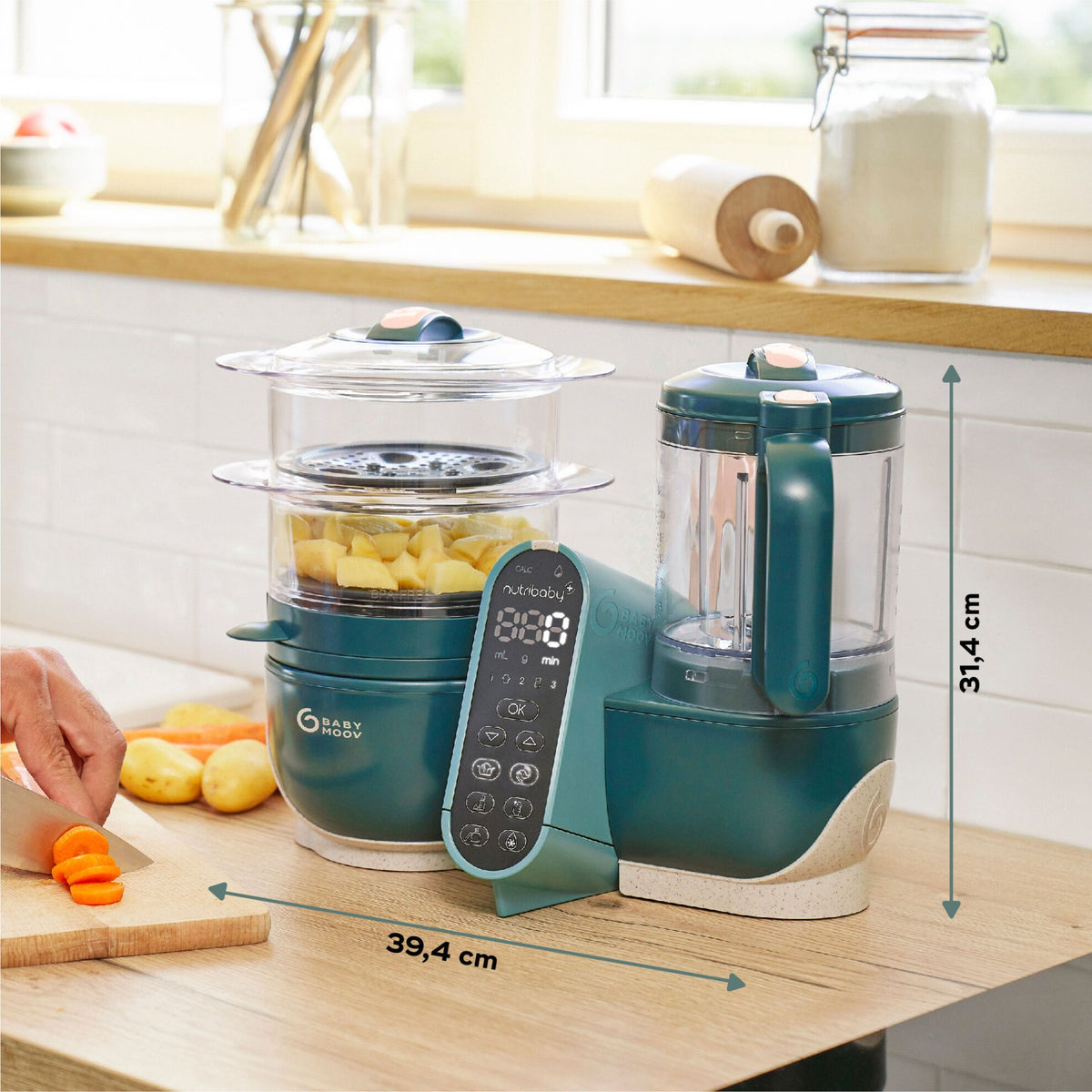 Babymoov Füttermaschine – Nutribaby Plus – Opal Green – Füttermaschine – MamaMilla