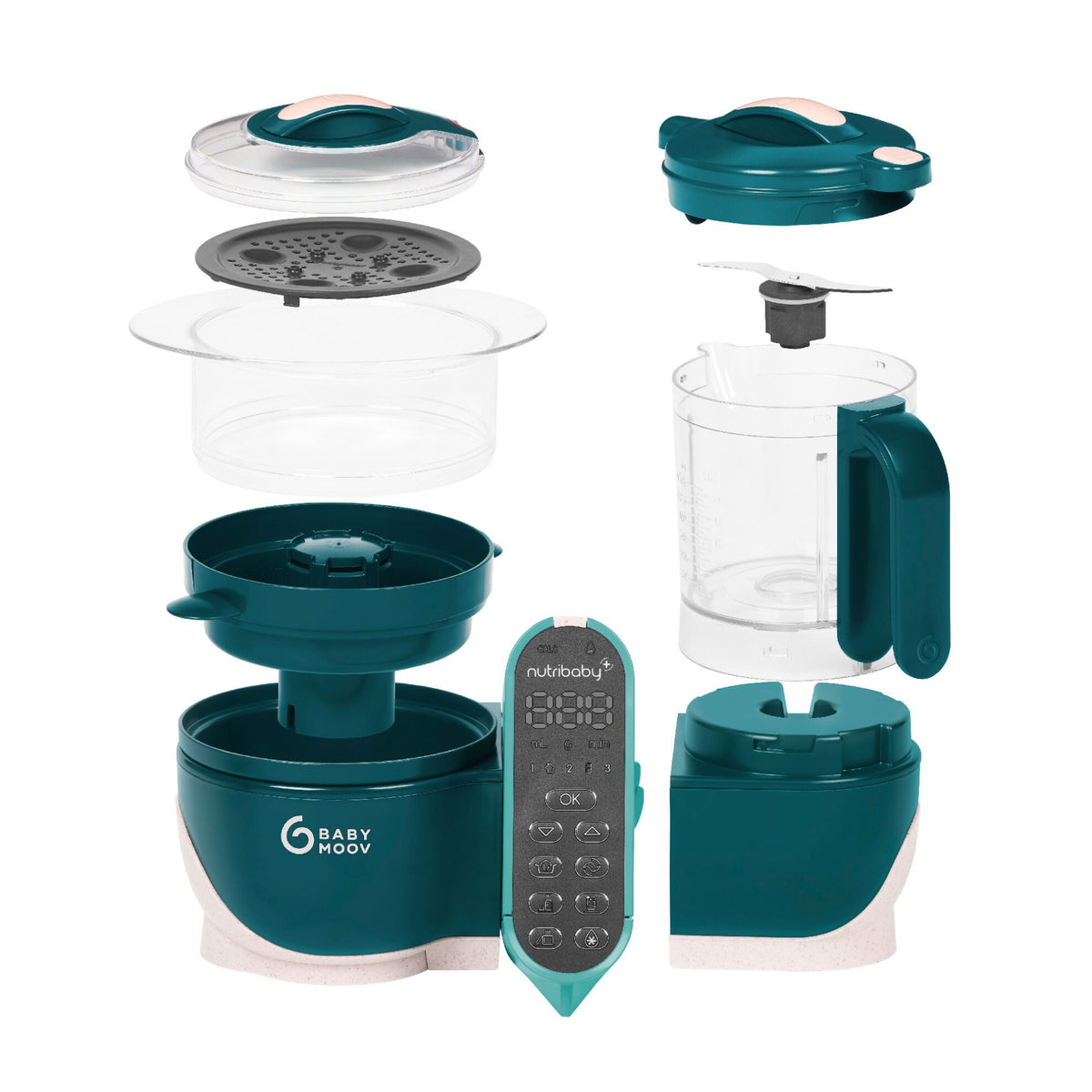 Babymoov Füttermaschine – Nutribaby Plus – Opal Green – Füttermaschine – MamaMilla