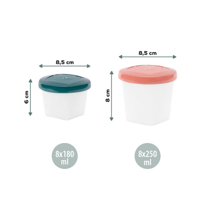 Babymoov Futtereimer (ECO) – 8x250 ml + 8x180 ml – Futtereimer – MamaMilla