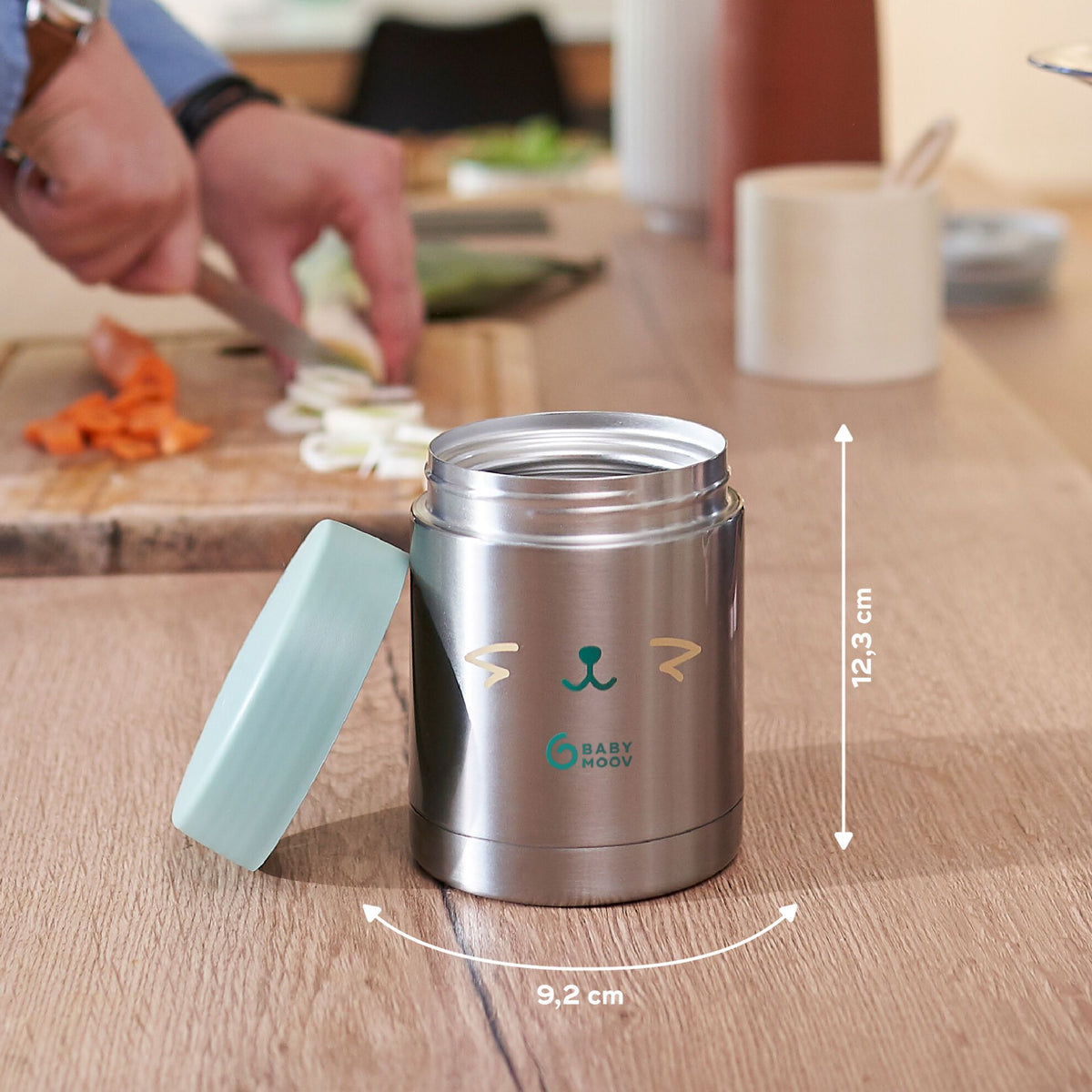 Babymoov Thermos-Lebensmittelbox aus Edelstahl – 350 ml – Thermos-Lebensmittelbox – MamaMilla