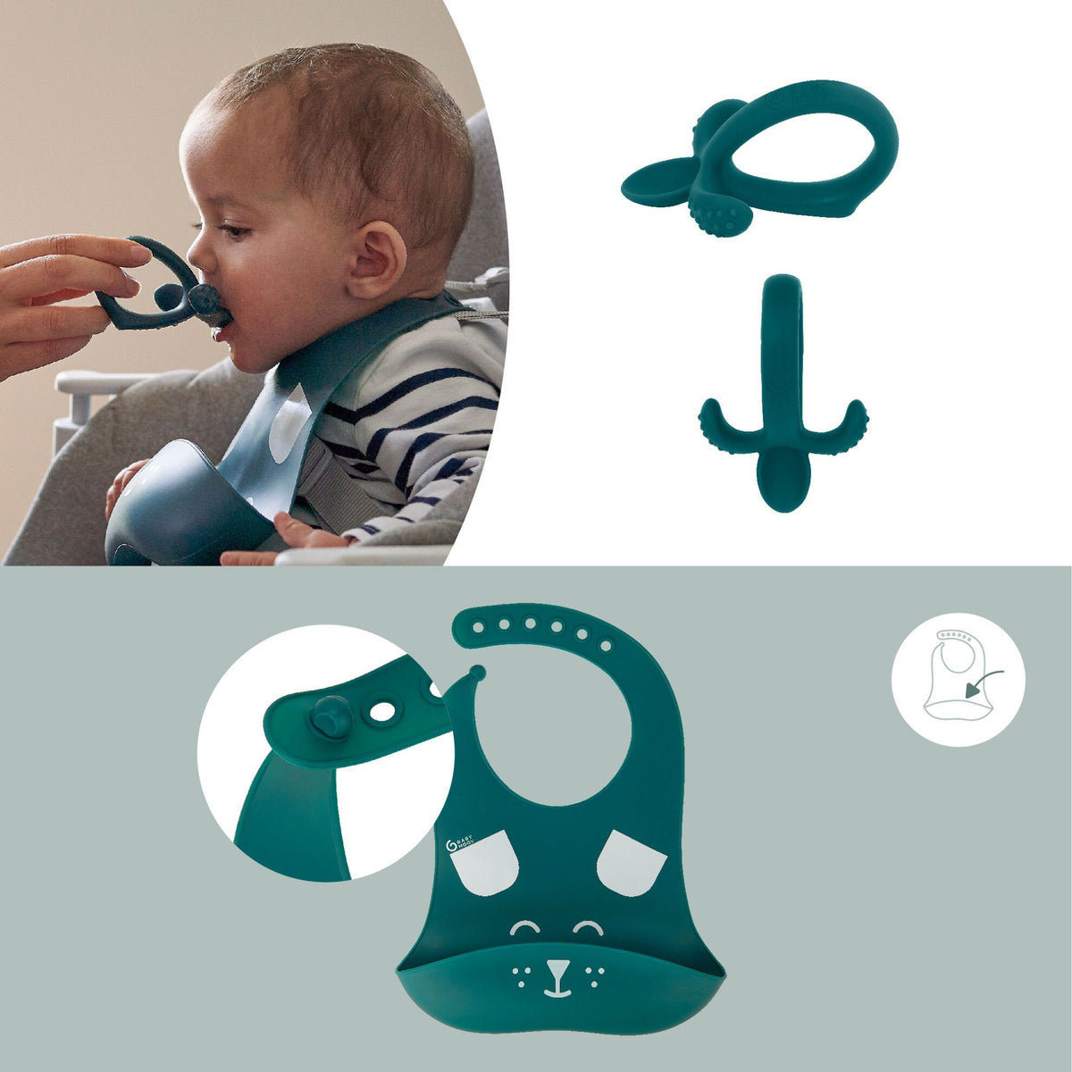Babymoov Tafelservice 6-12 Monate – Blue Dog – Tafelservice – MamaMilla