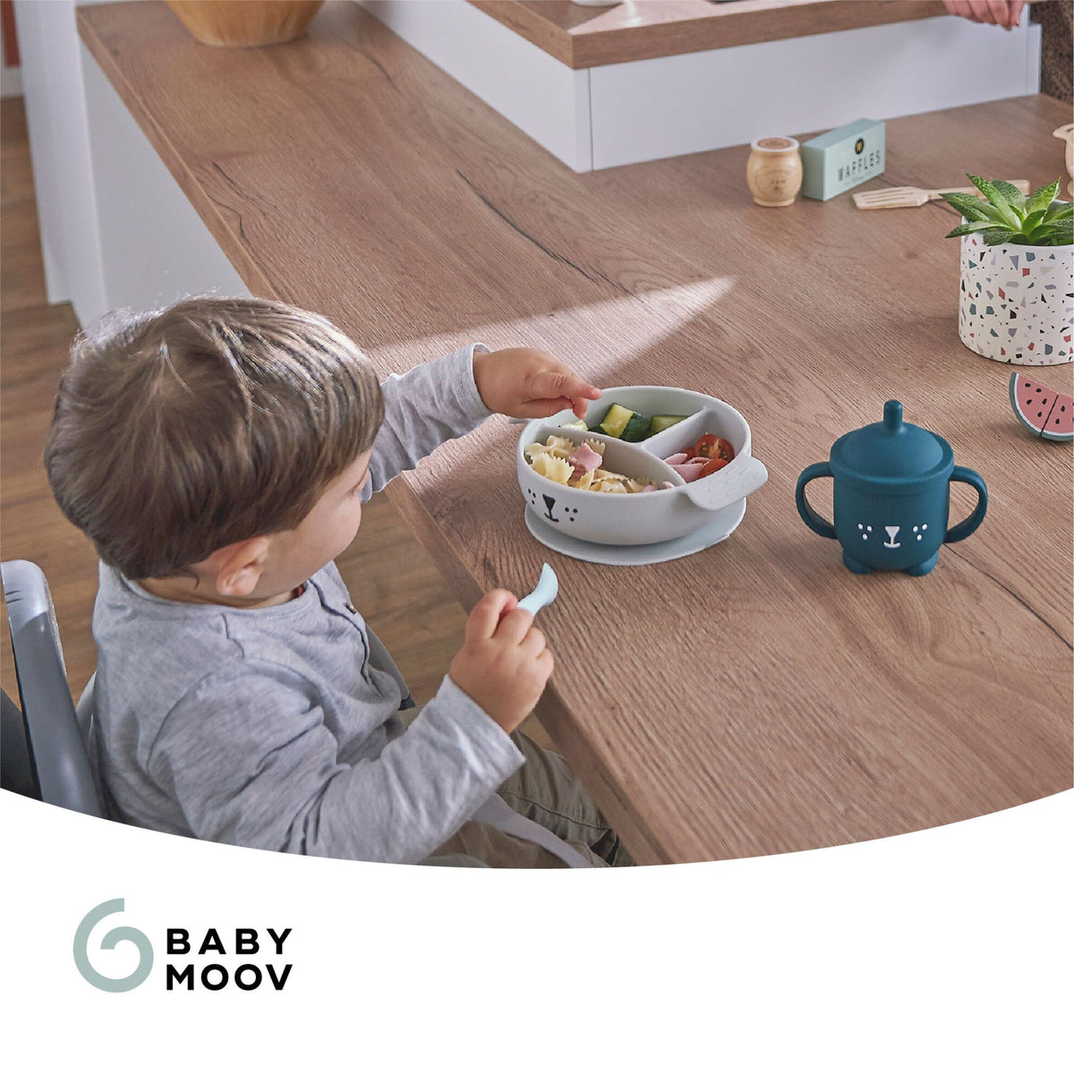 Babymoov Tafelservice 12–24 Monate – Blue Dog – Tafelservice – MamaMilla