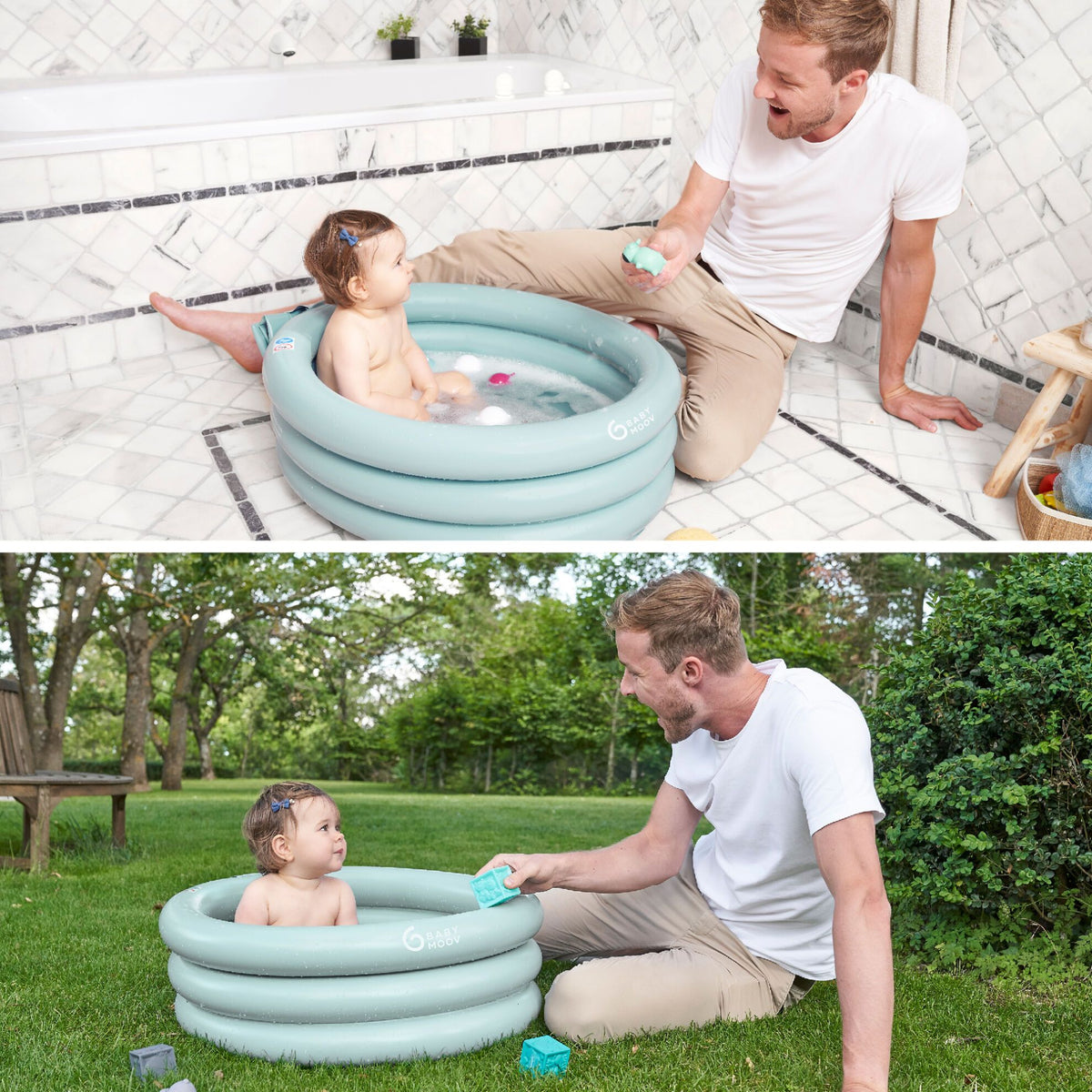 Babymoov Aufblasbare Badewanne – Aqua Dots – Badewanne – MamaMilla