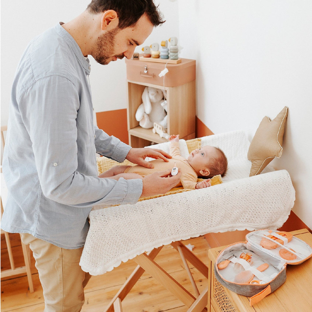 Babymoov Stillset für Babys – 9 Teile – Pfirsich – Stillset – MamaMilla
