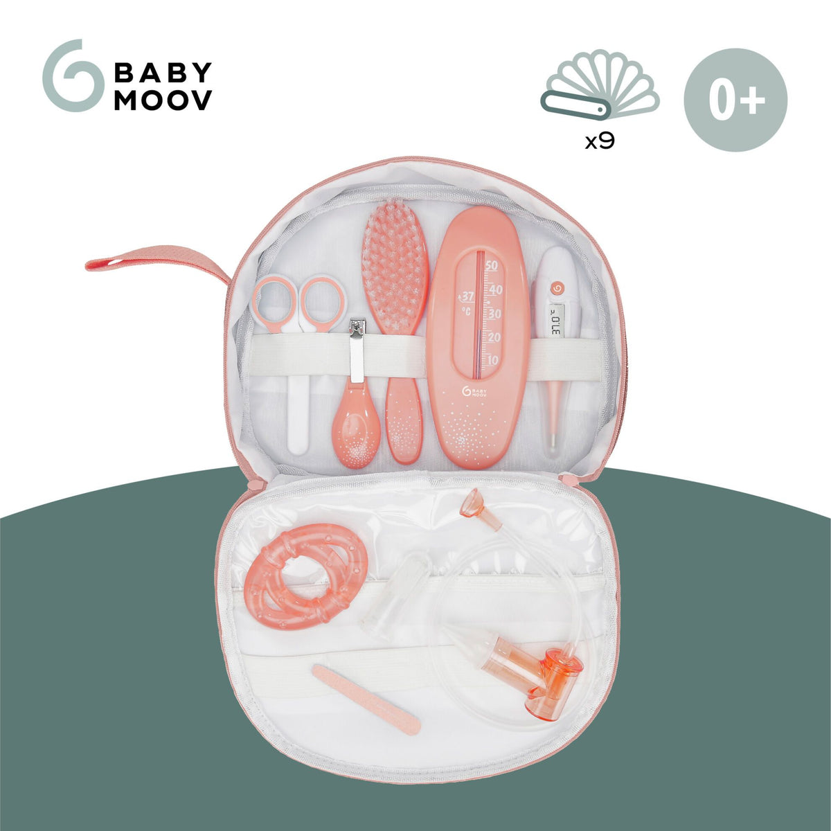 Babymoov Stillset für Babys – 9 Teile – Pfirsich – Stillset – MamaMilla