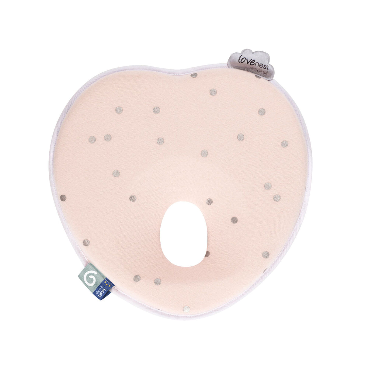 Babymoov Ergonomisches Babykissen (Lovenest) – Rosa (0–4 m) – Baby-Kopfkissen – MamaMilla