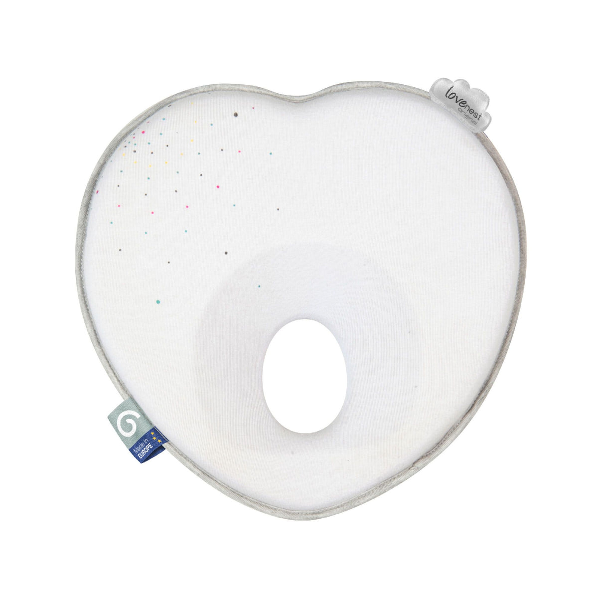 Babymoov Ergonomisches Babykissen (Lovenest) – Weiß (0–4 m) – Baby-Kopfkissen – MamaMilla