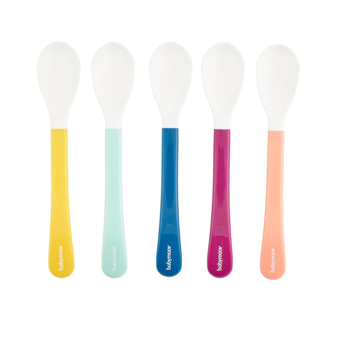 Babymoov Silikonlöffel für Brei und Brei +8 Monate – 5 Stück (Set) – Besteck – MamaMilla