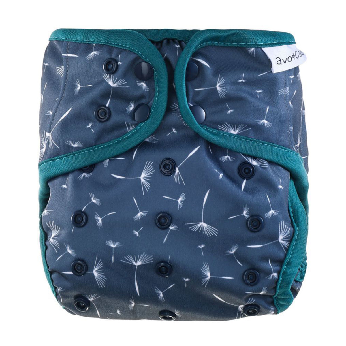 avo+cado One Size Explorer Windelüberzug – Wildpflanzen, Naturküche, Knospen, Giersch, Sand, Pampasgras, Moss, Mauve, Blätter, Kräuter, Grau, Pusteblume – – MamaMilla