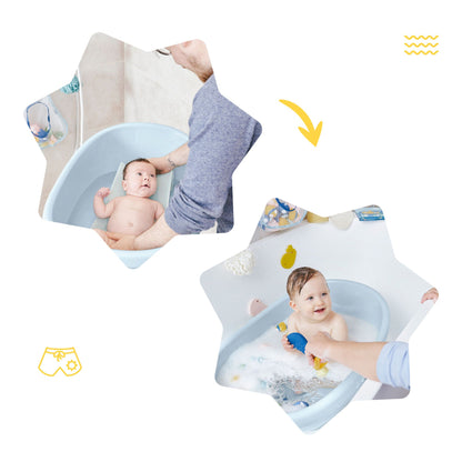 Babymoov Badewanne – 0 Monate bis 24 Monate – Hellblau – Badewanne – MamaMilla
