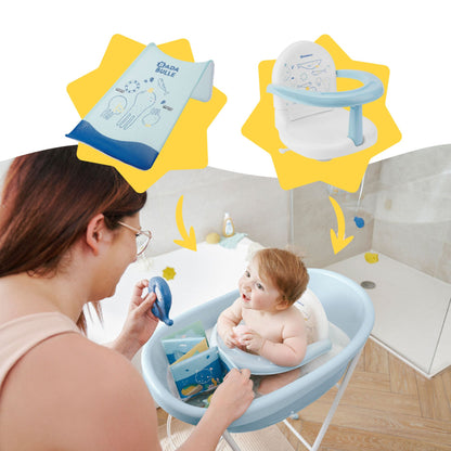 Babymoov Badewanne – 0 Monate bis 24 Monate – Hellblau – Badewanne – MamaMilla