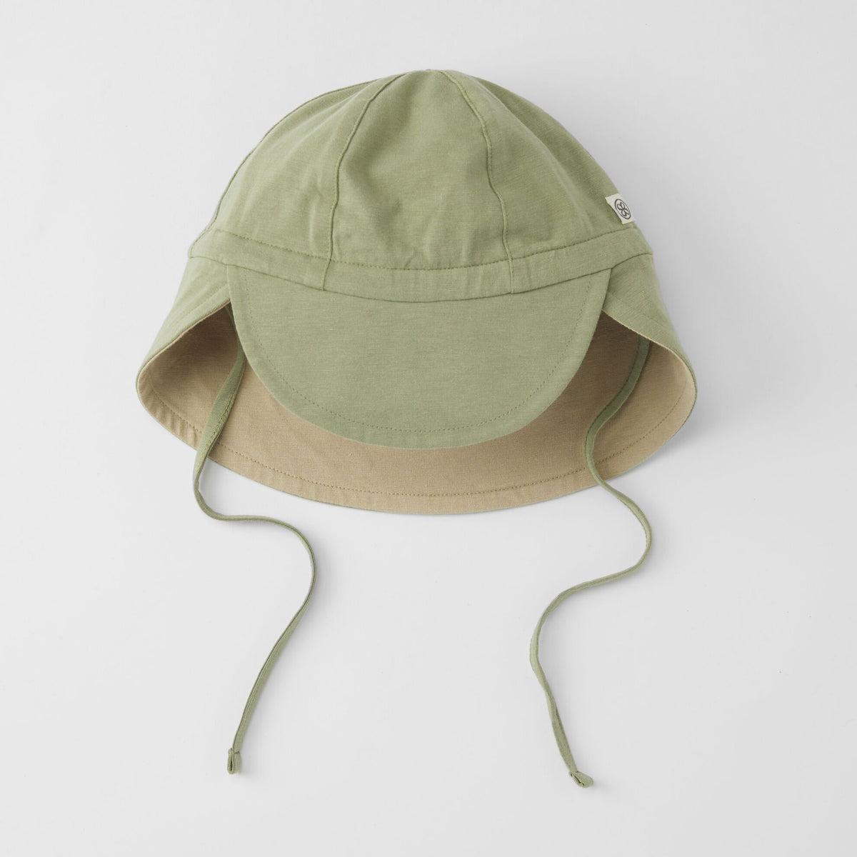Cloby Sonnenhut UPF 50+ Olivgrün/Sandstrand 0–6 m – – MamaMilla