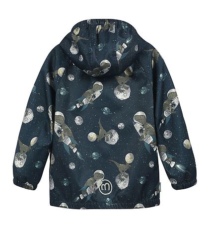 Minymo Softshell-Jacke – Dinos im Zimmer – Blue Nights – Softshell – Kind – MamaMilla