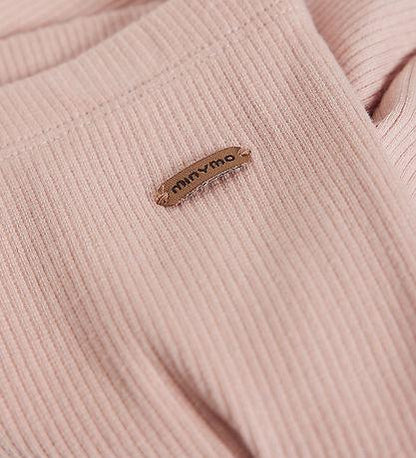 Minymo-Leggings im Rippenmuster – Mahogany Rose – Hose – MamaMilla