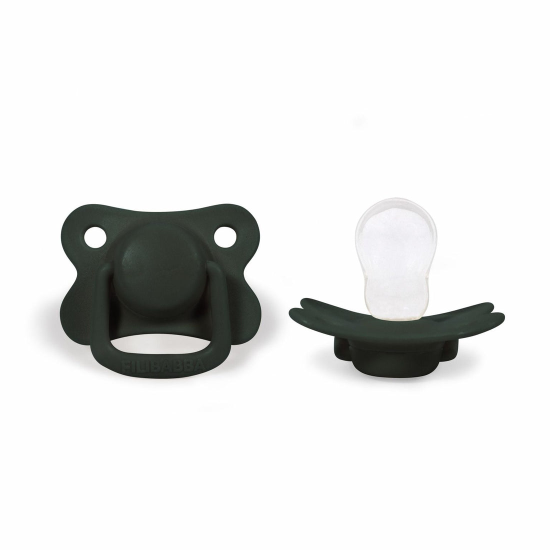 Filibabba 2er-Pack Schnuller – Probe – Dunkelgrün – 0–6 Monate – Schnuller – MamaMilla