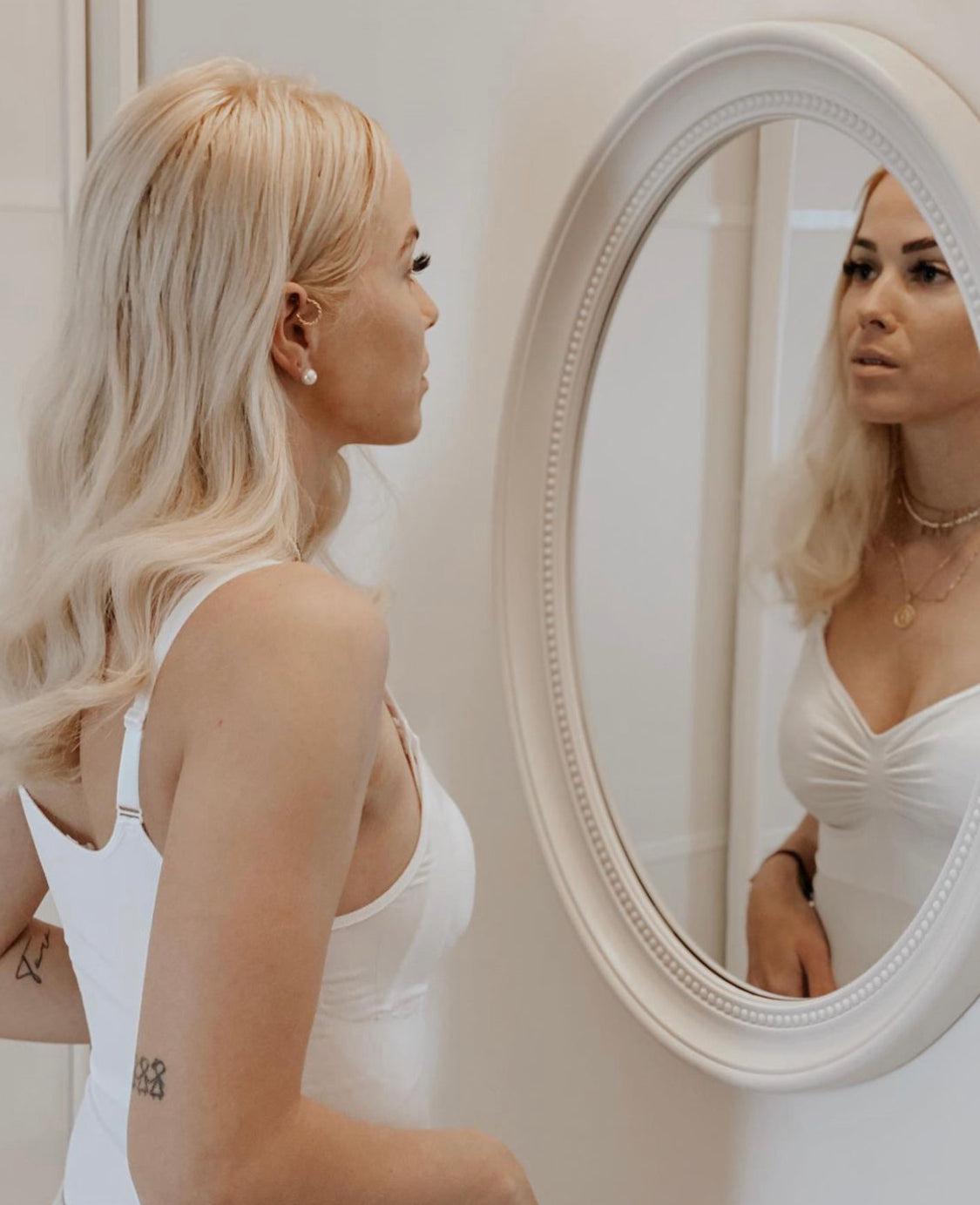 Carriwell Stilltop mit Shapewear – Weiß – Stillkleidung – MamaMilla