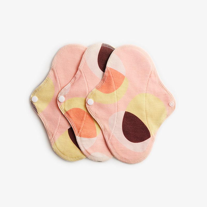 Imse Vimse Slipeinlagen (Stoffeinlagen) aus Bio-Baumwolljersey – 3 Stück – Pink Hoop – Slipeinlagen – MamaMilla