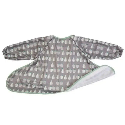 Tidy Tot Lätzchen, Tablett und Löffel – SET – Grau – Lätzchen mit Ärmeln – MamaMilla