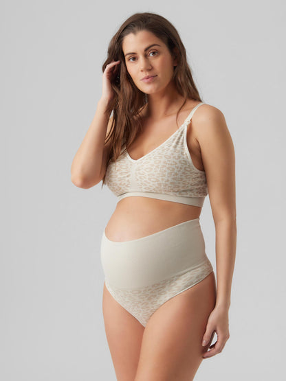 Mamalicious nahtlose Schwangerschafts-String-Slips im 2er-Pack – Snow White Leo – Unterwäsche – MamaMilla