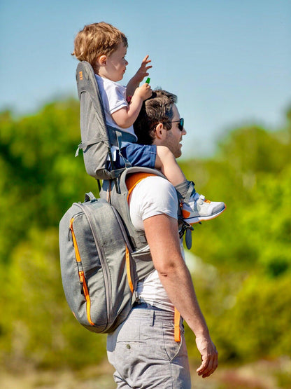 MiniMeis Rucksack für G4 – Grau – Wickeltasche – MamaMilla