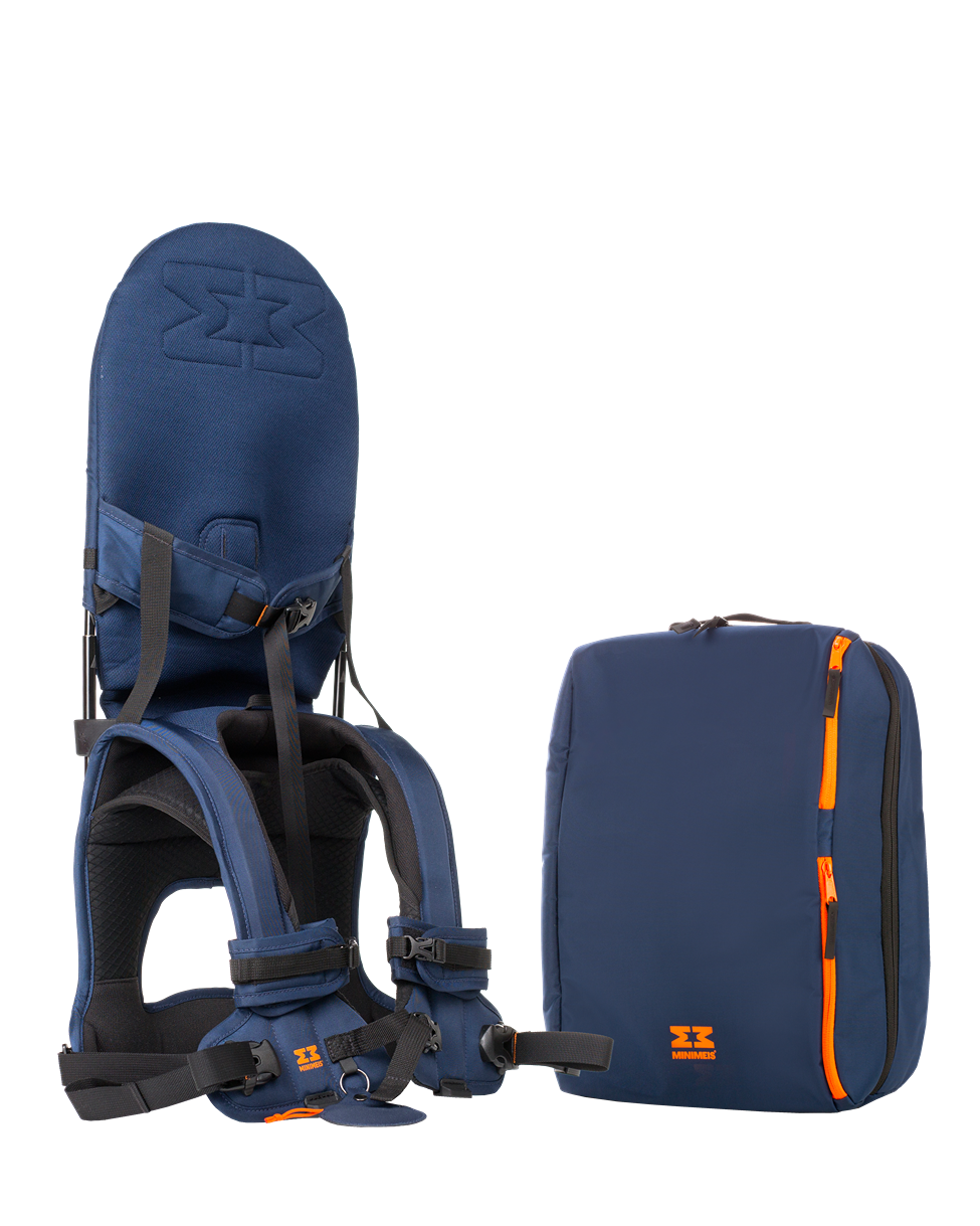 MiniMeis Rucksack für G4 – Blau – Wickeltasche – MamaMilla