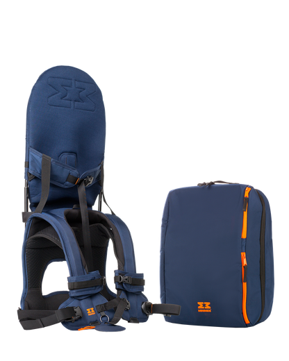 MiniMeis Rucksack für G4 – Blau – Wickeltasche – MamaMilla