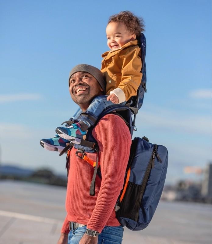 MiniMeis Rucksack für G4 – Blau – Wickeltasche – MamaMilla